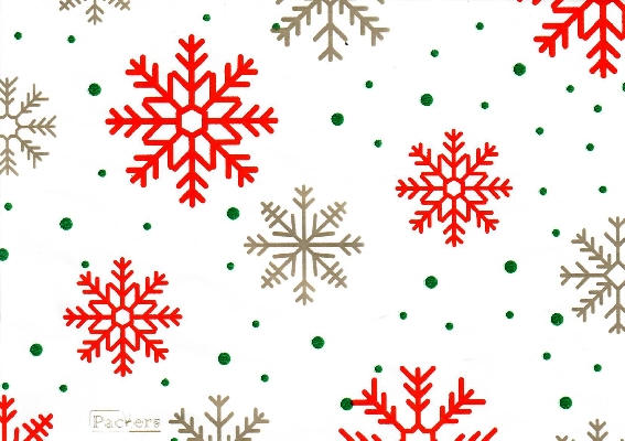 PAPEL DE REGALO PREMIUM COPOS ROJO-ORO